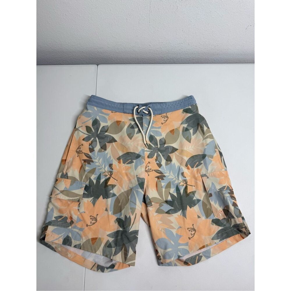 Catalina Swim Trunks Men's Board Shorts Beach Gray Peach Size S